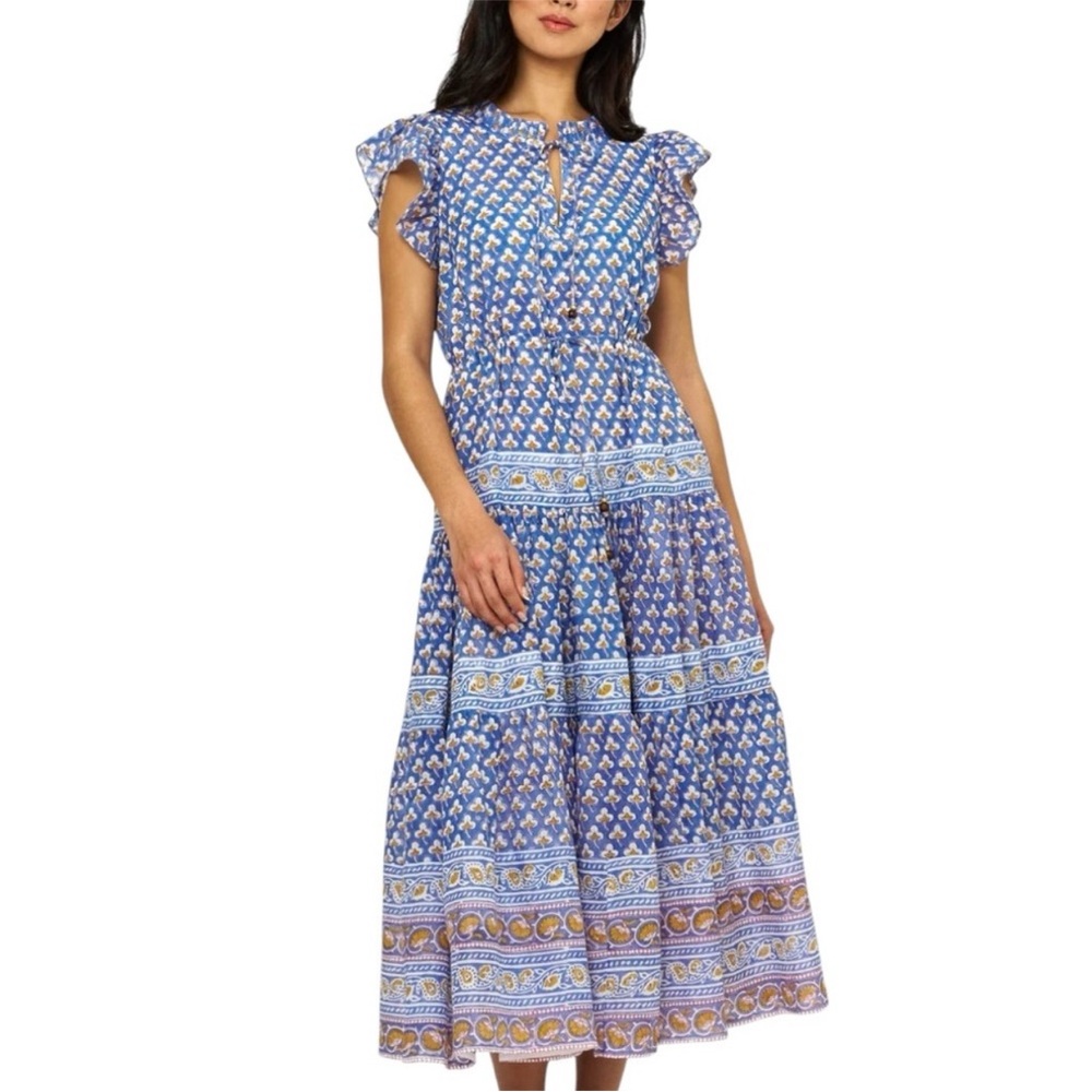 NWOT Oliphant Blue Patterned Women's Dress